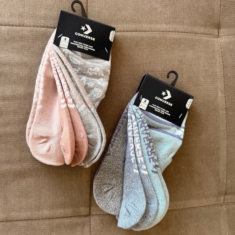 Converse Flat Knit Ultra Low Socks Bundle - Picture 2 of 2